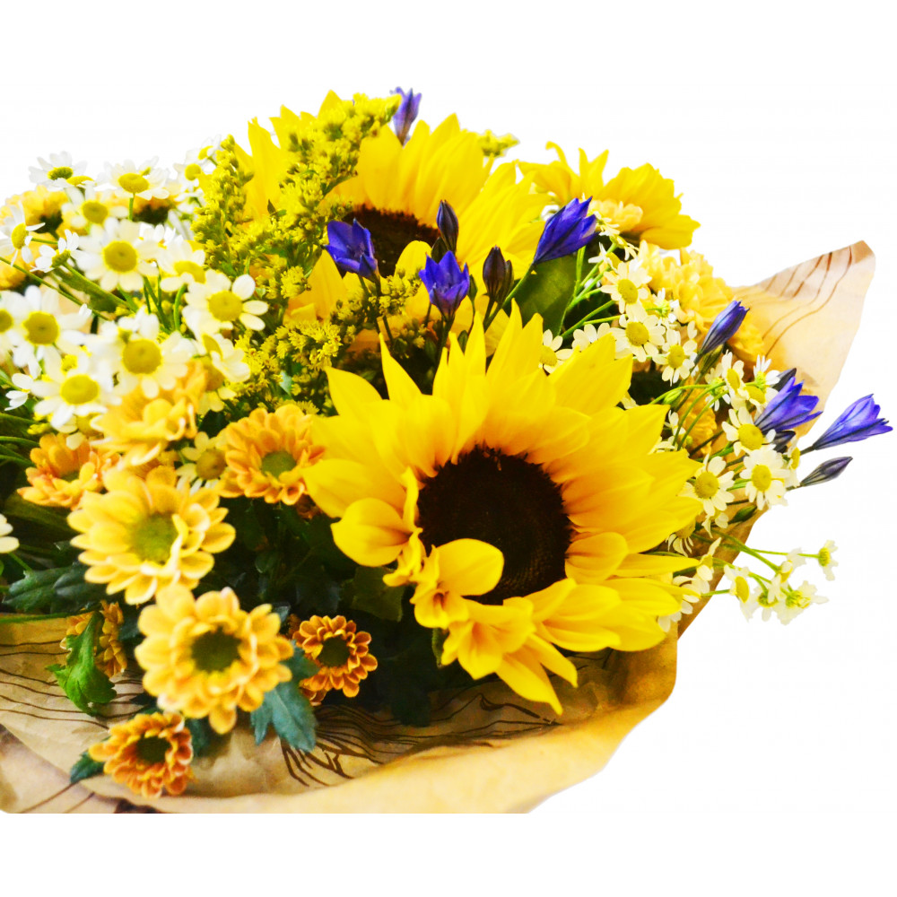 Букет цветов «Солнце» - фото 3
